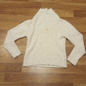 L.L. Bean Womens Wool Blend ivory Knit sweater